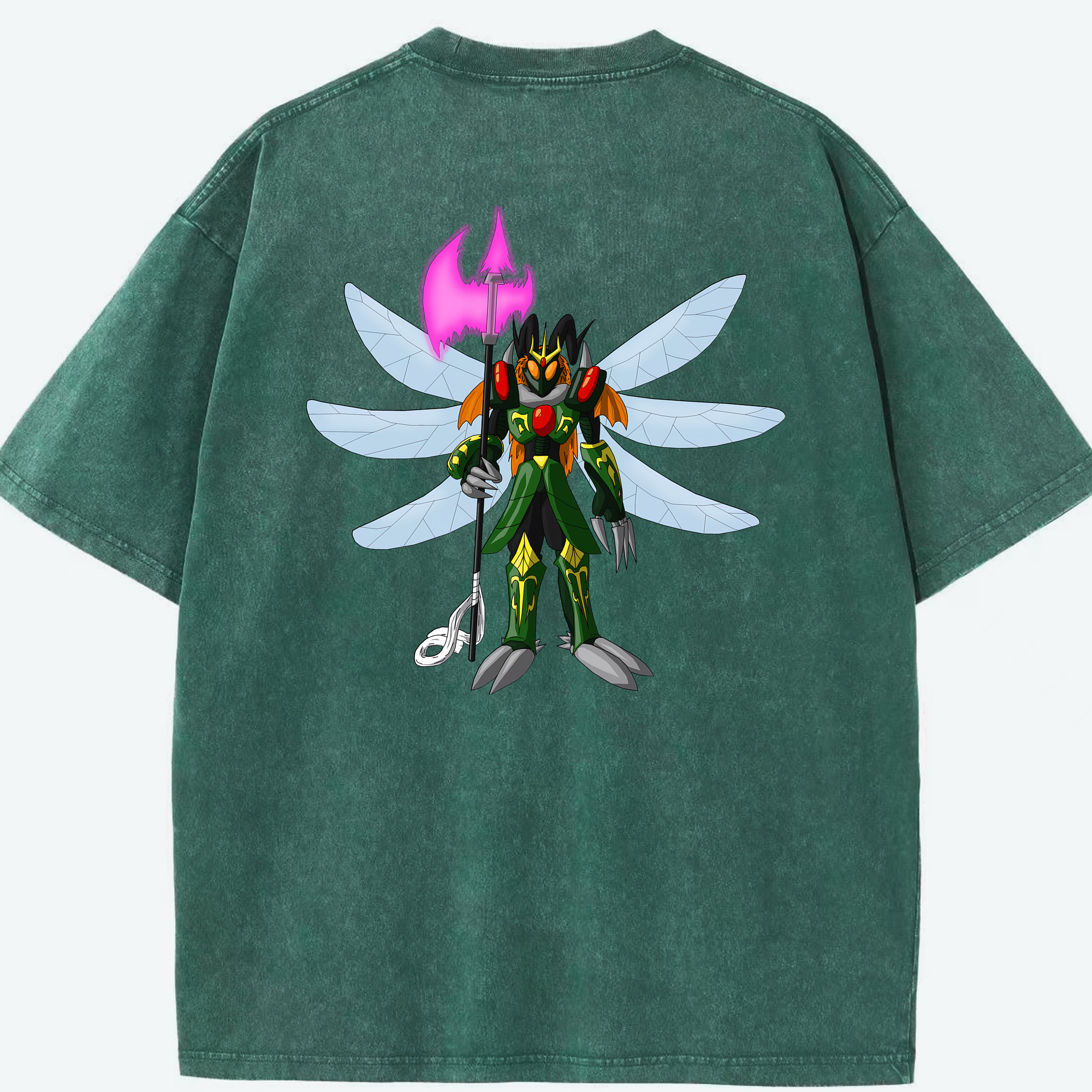 （画像用） Digimon デジタルモンスター/デジモン 綿100% ヴィンテージ風 半袖Tシャツ（背面プリント）